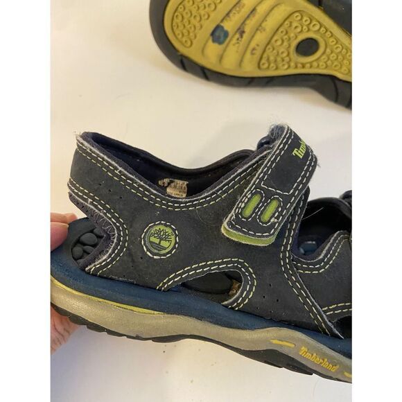 Timberland boys sandals size 12 navy green - Picture 4 of 5